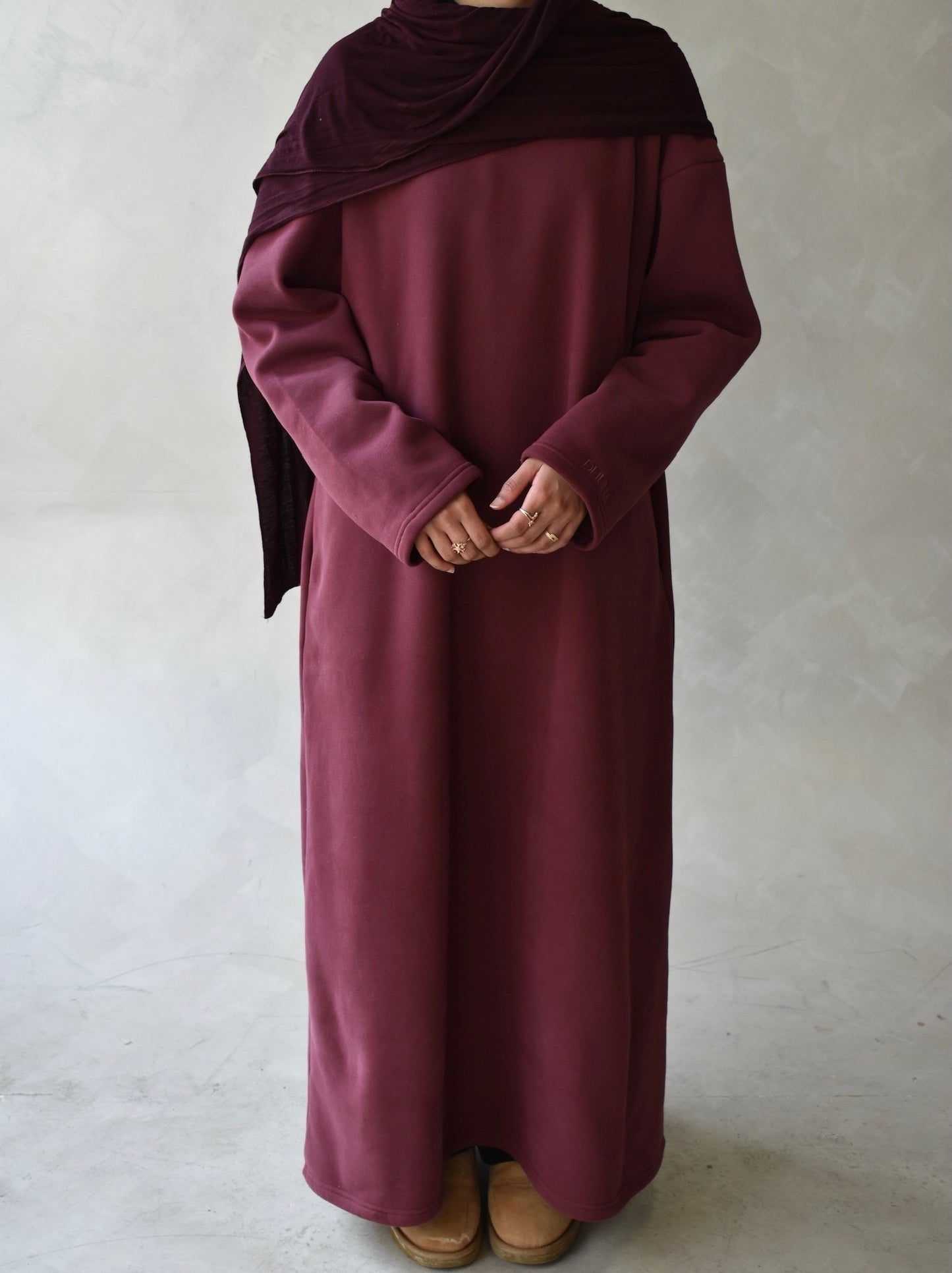 The Comfee Dress Burgandy