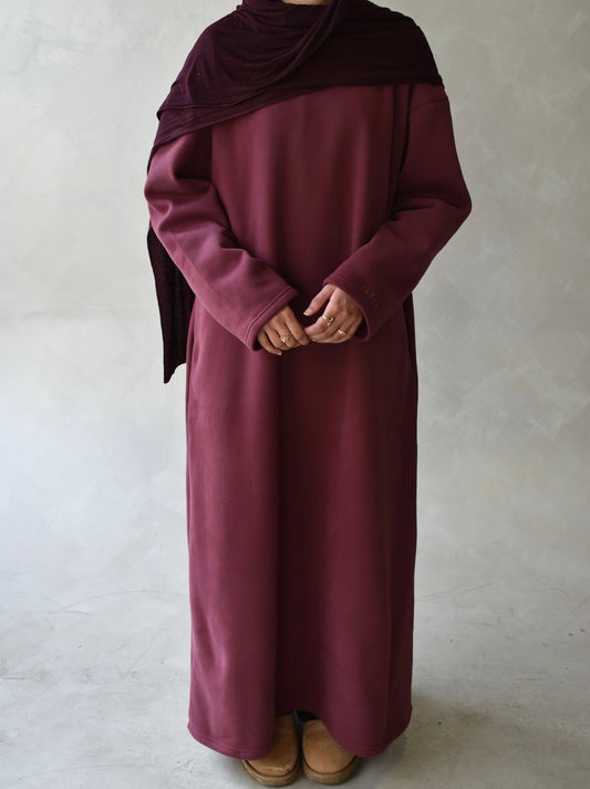 The Comfee Dress Burgandy