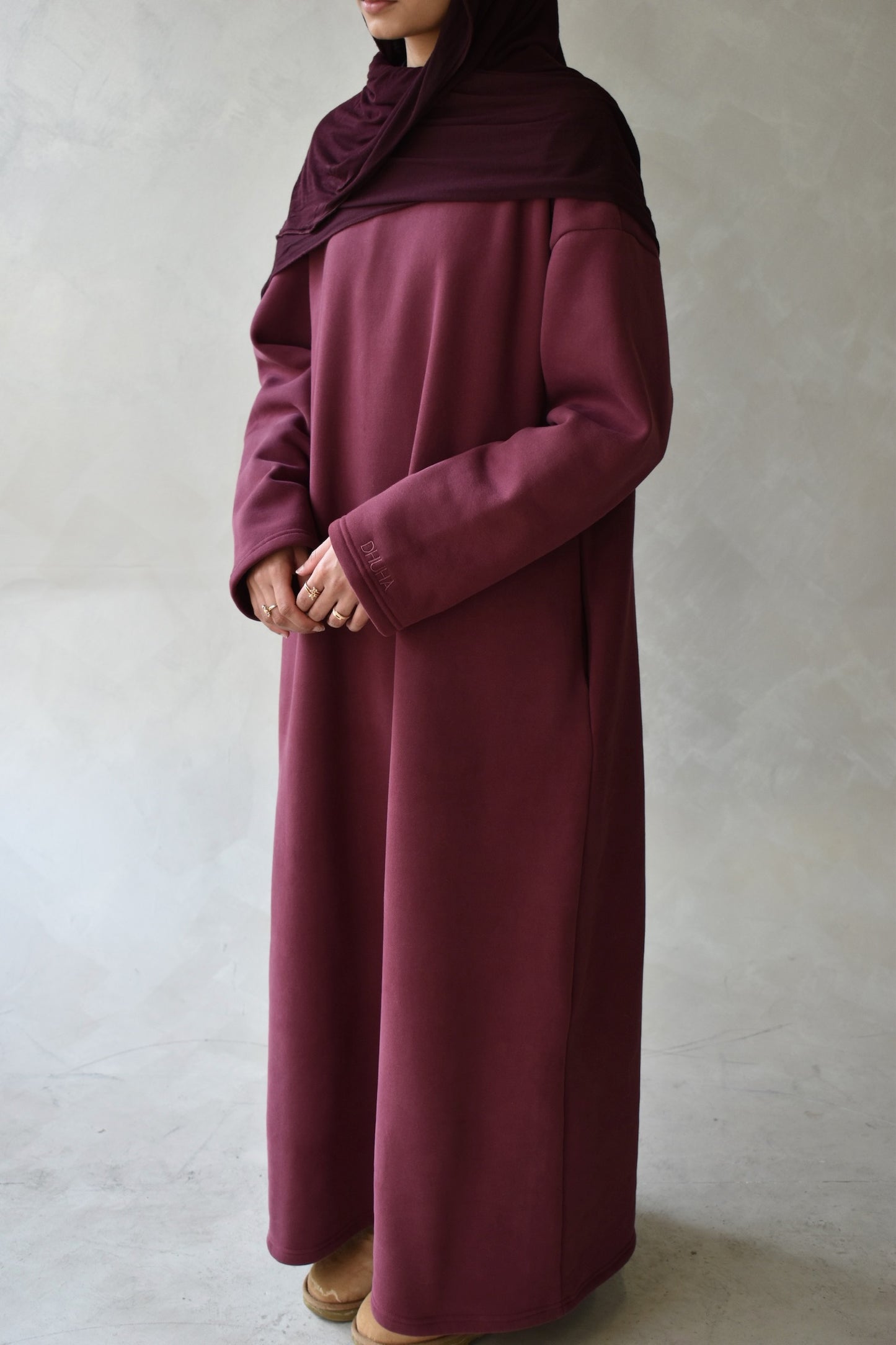 The Comfee Dress Burgandy